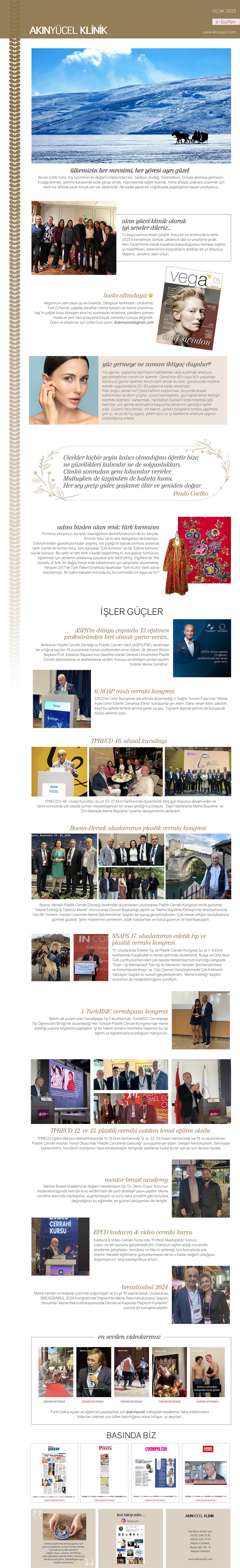 Prof. Dr. Akn Ycel - Ocak 2025 E-blten